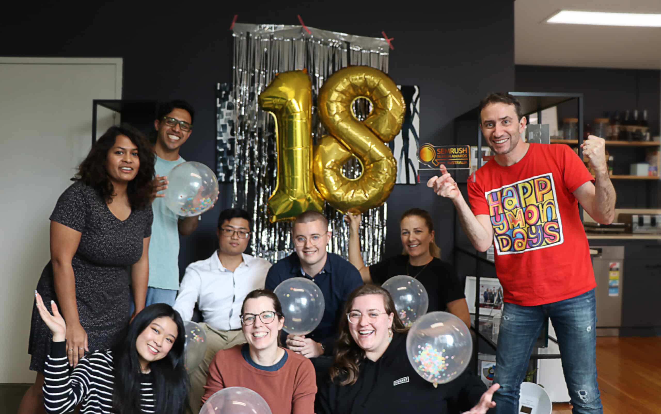 SEMrush awards 2021 rocket team picture