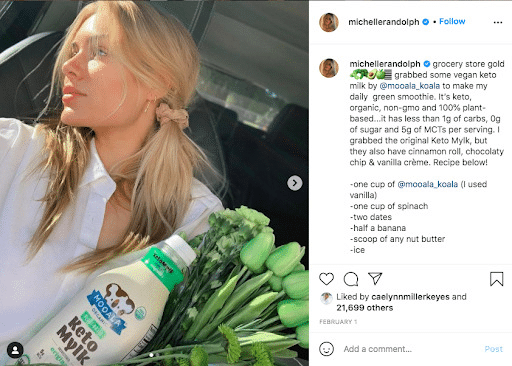 influencer on Instagram