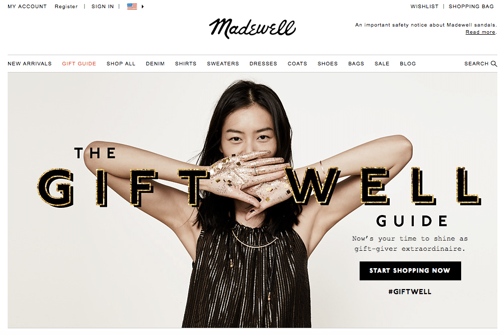 Madewell Website Image