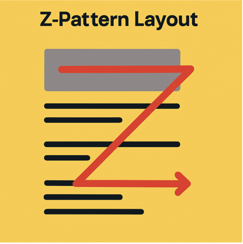 Z-pattern layout