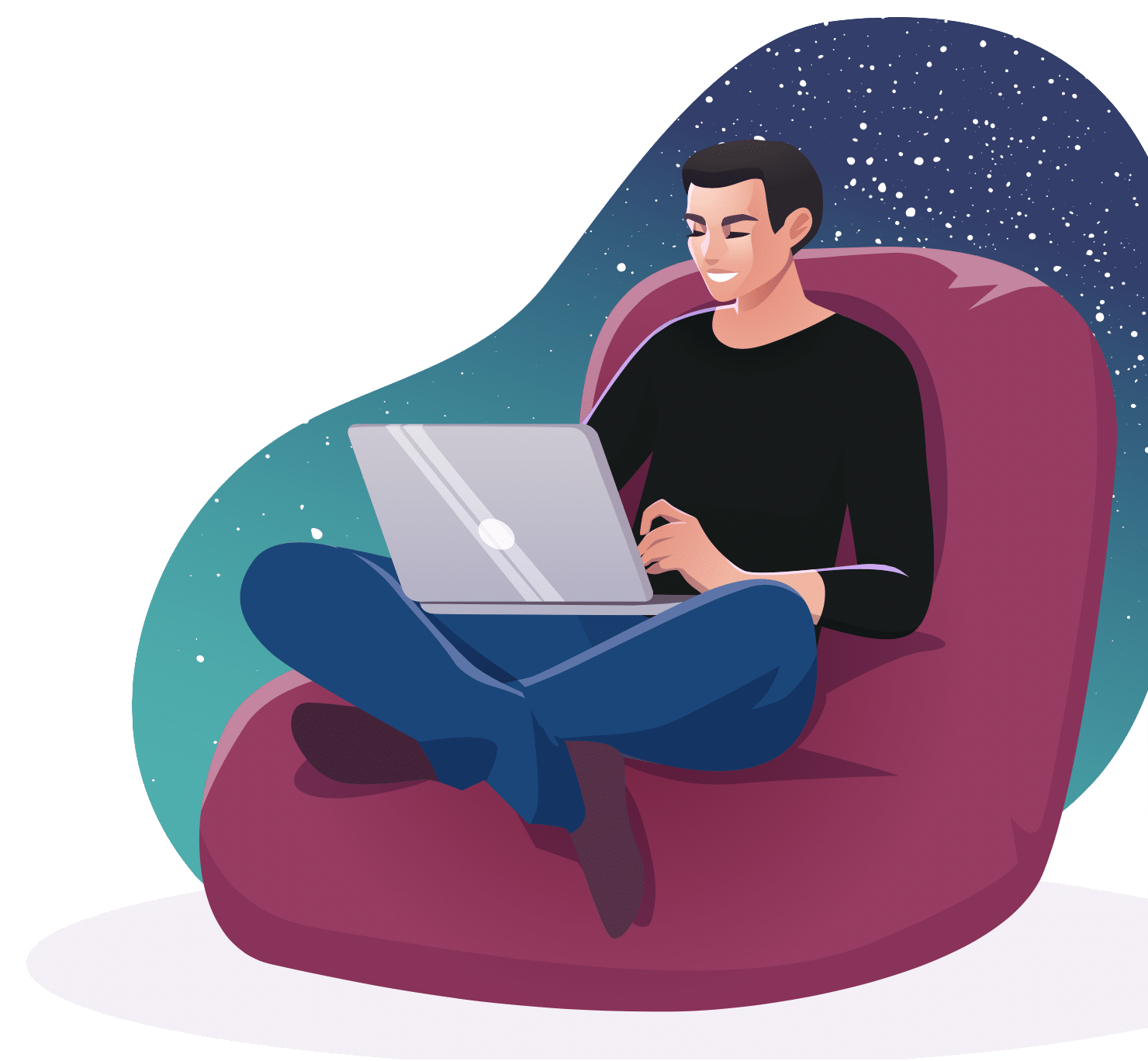 working on laptop b2b guide